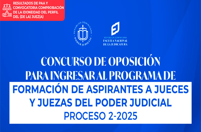 Listado resultados revisados PAA y convocatoria Comprobación de la Idoneidad del Perfil del Juez(a) - Concurso de Oposición para Ingresar al Programa de Formación de Aspirantes a Jueces y Juezas del Poder Judicial - Proceso 2-2025 : Listado resultados revisados PAA y convocatoria Comprobación de la Idoneidad del Perfil del Juez(a) - Concurso de Oposición para Ingresar al Programa de Formación de Aspirantes a Jueces y Juezas del Poder Judicial - Proceso 2-2025