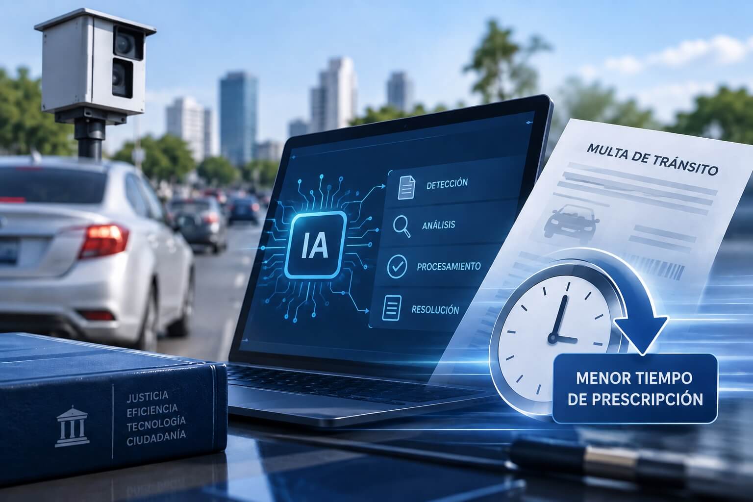 Poder Judicial reduce en un 86 por ciento el tiempo de respuesta de prescripción de multas de tránsito mediante inteligencia artificial